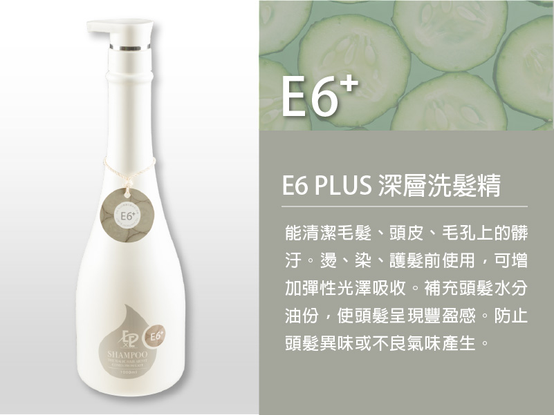E6 Plus 深層洗髮精 (深層潔髮用)