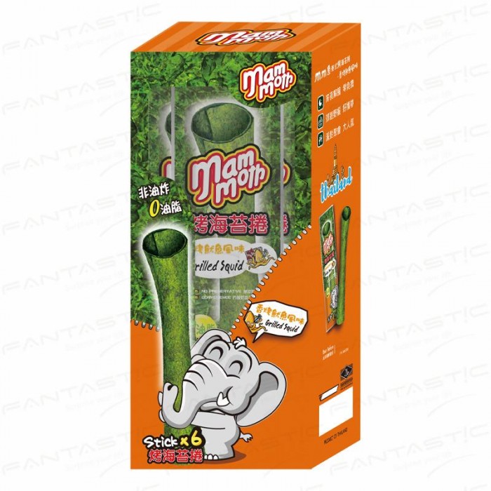 MM象泰式烤海苔捲-香烤魷魚味(2.5g*6)