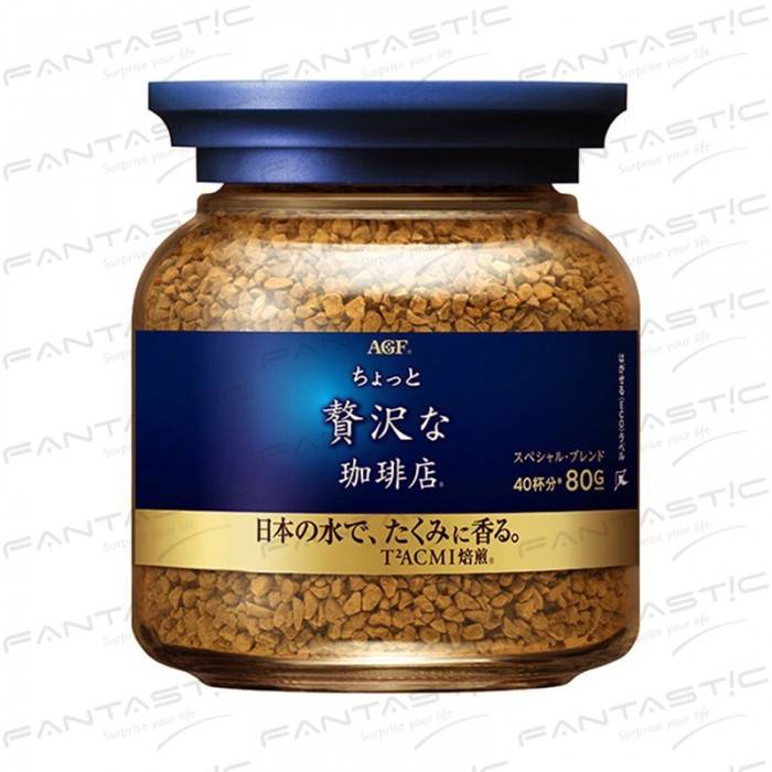 日本 AGF 奢華香醇咖啡80g-藍罐