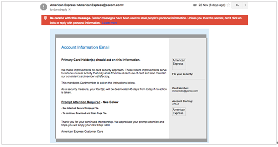 描述: Ransomware email caught by Gmail spam filter