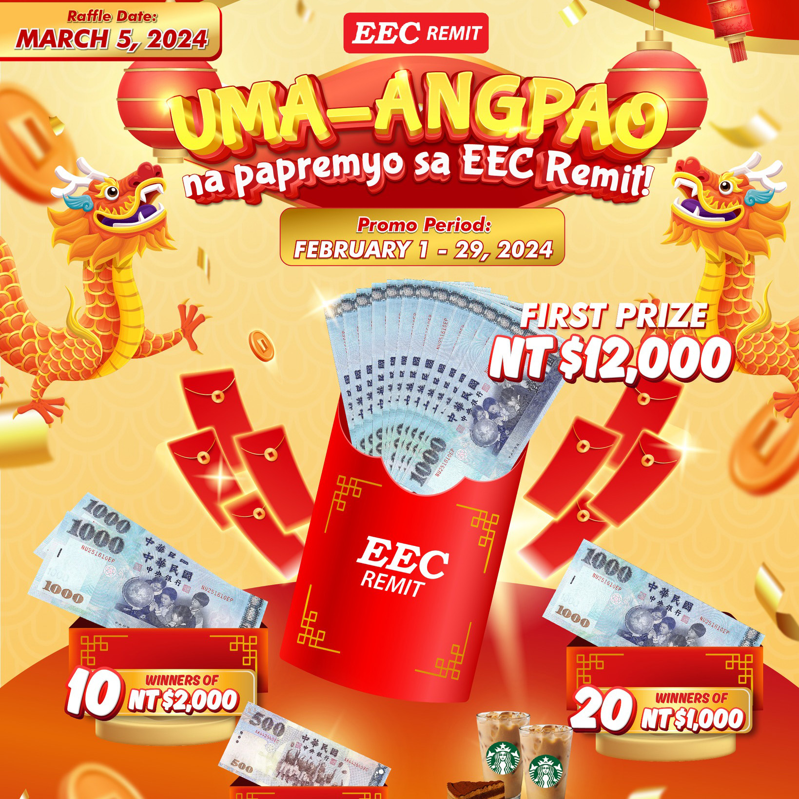 EEC Elite Express UMA ANGPAO Ang PAPREMYO Dito Sa EEC REMIT Mga Kabayan 