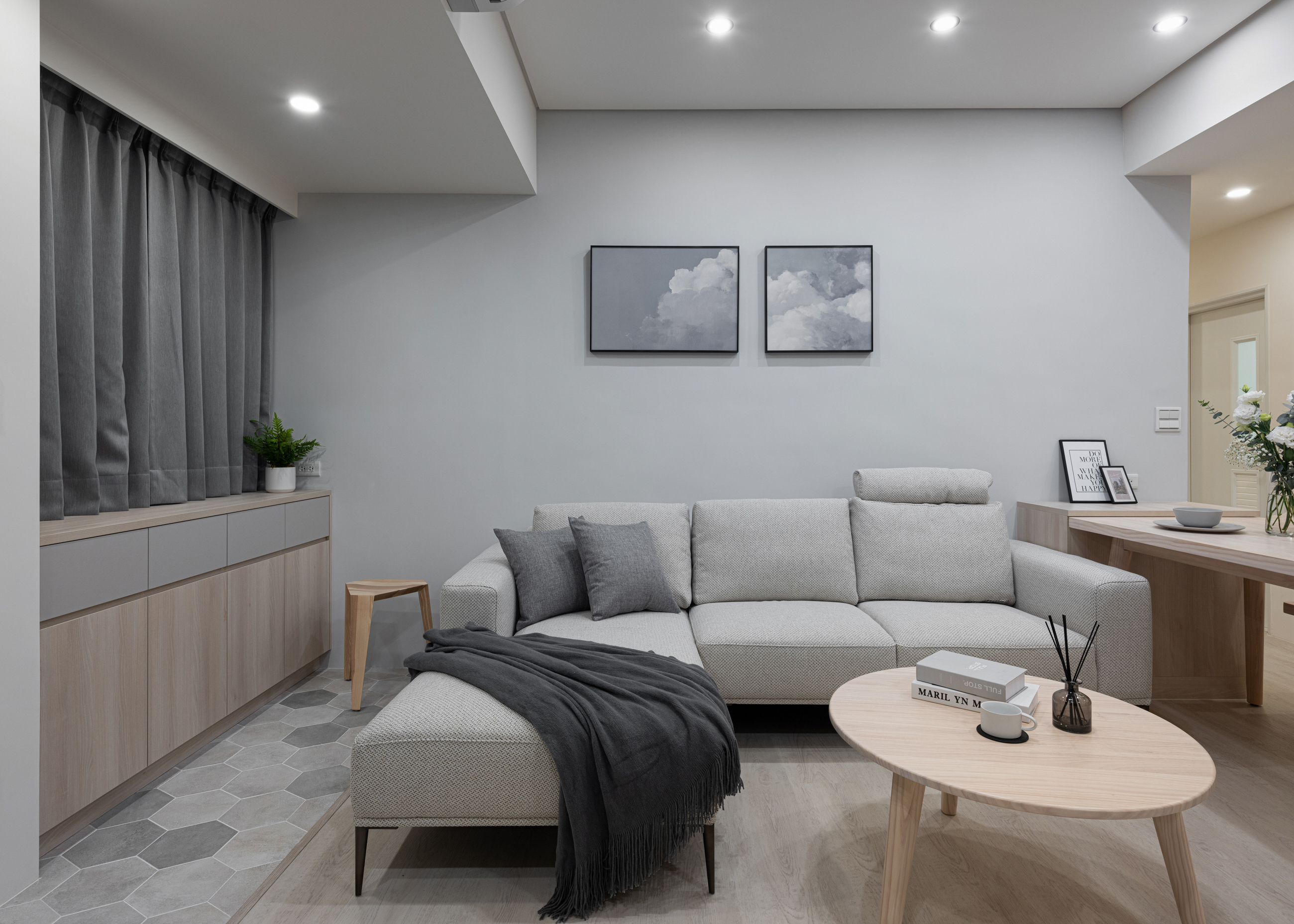 新店柯宅_客廳與餐桌關係_2