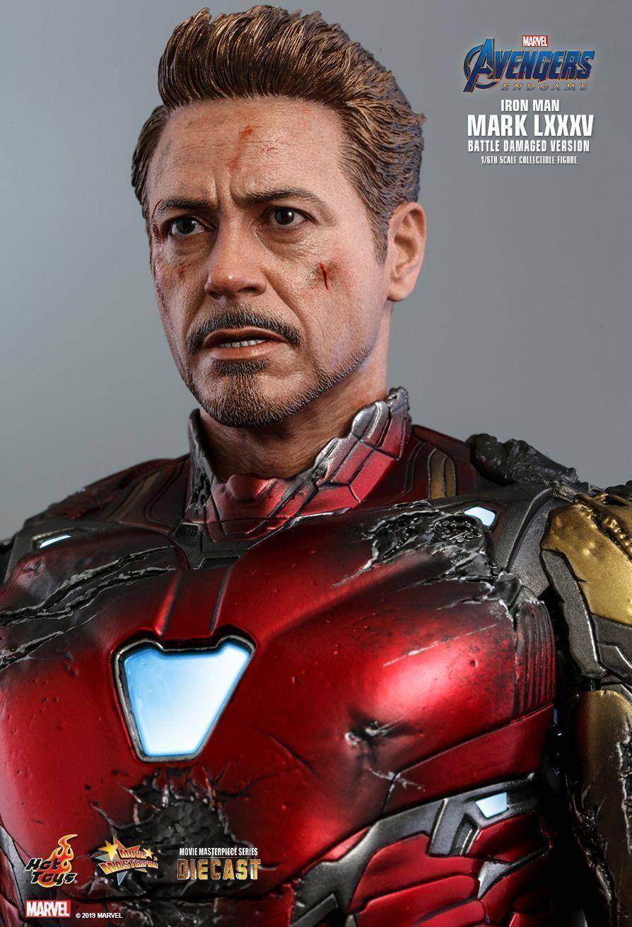 iron man mark 85 hot toys battle damaged