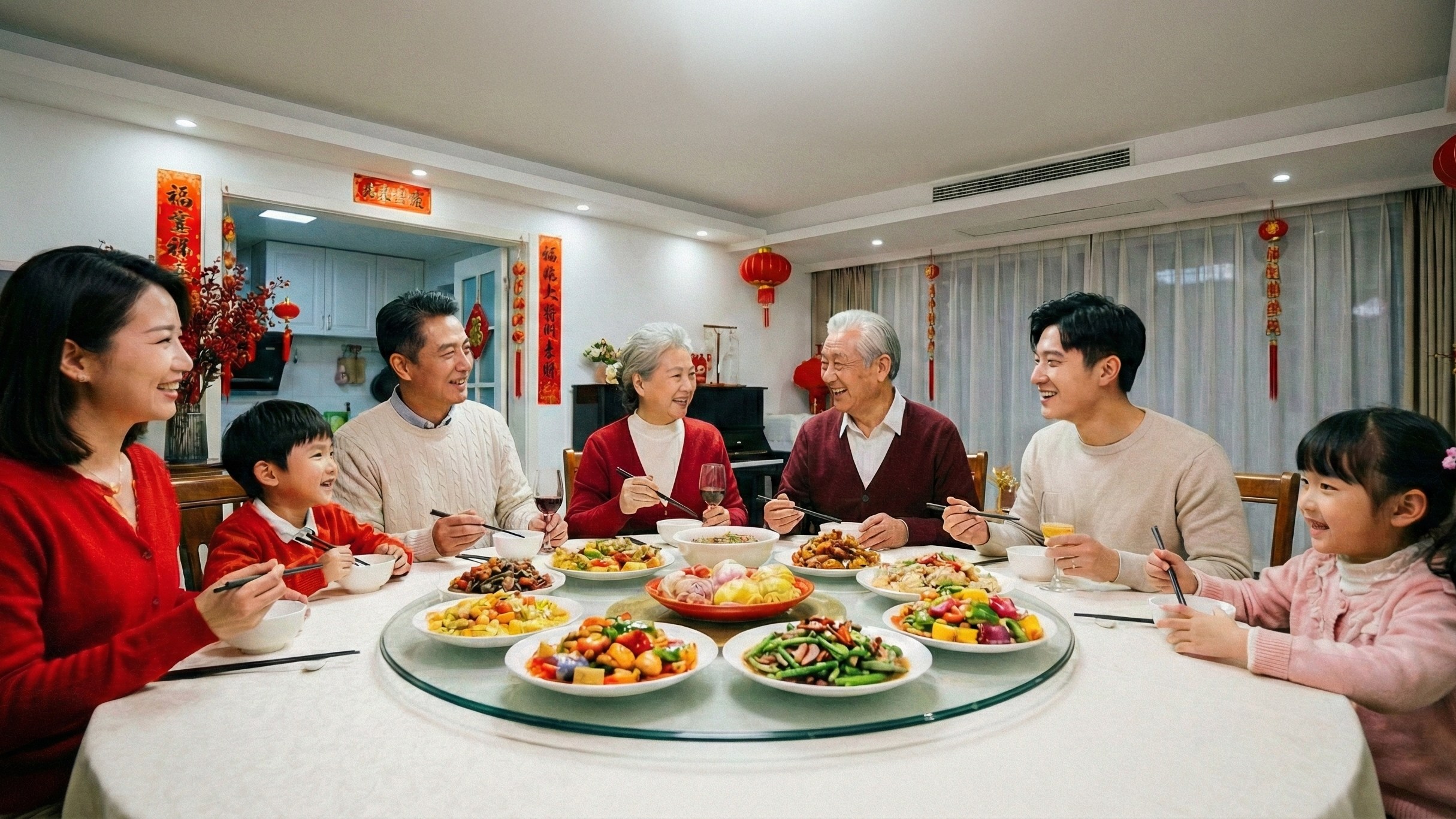 過年圍爐全家團圓，換上高品質 LED 平板燈讓年菜更誘人、全家福合照氣色更好