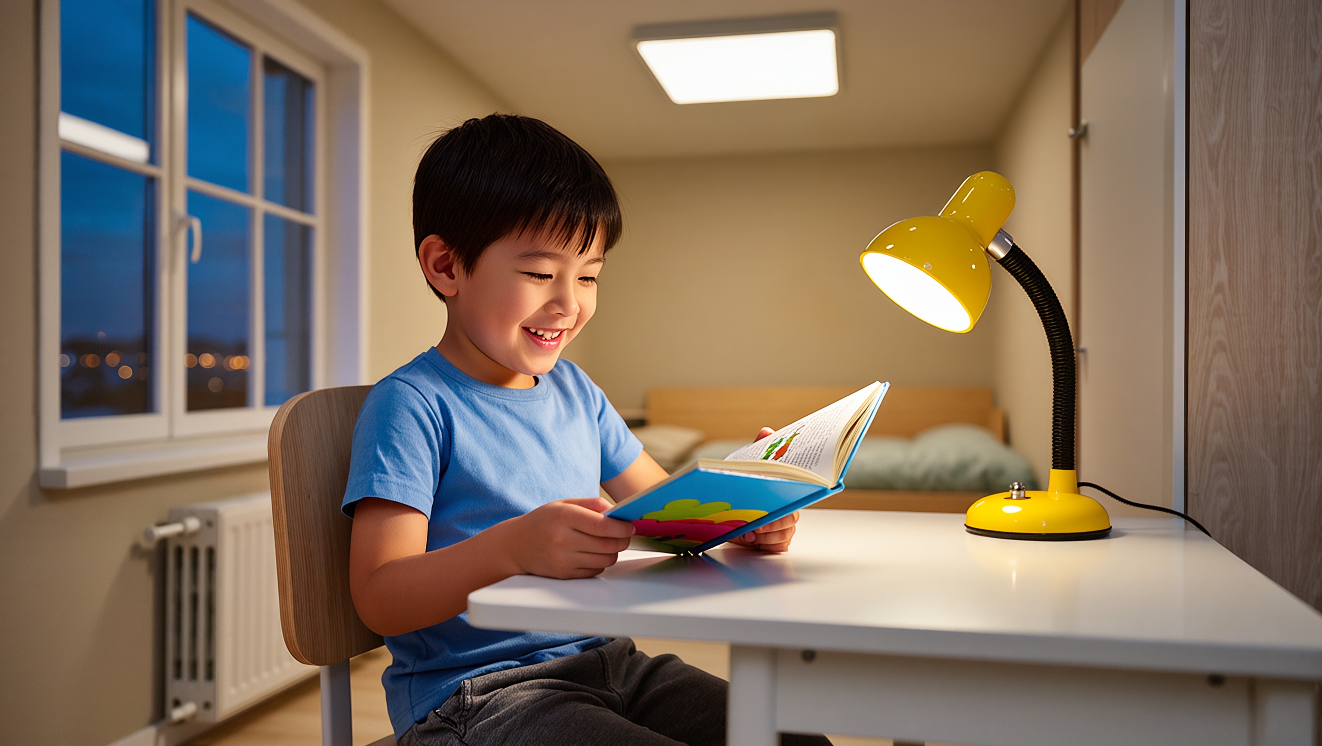 根據不同學習任務調整色溫，有助於兒童維持專注力與視覺舒適度