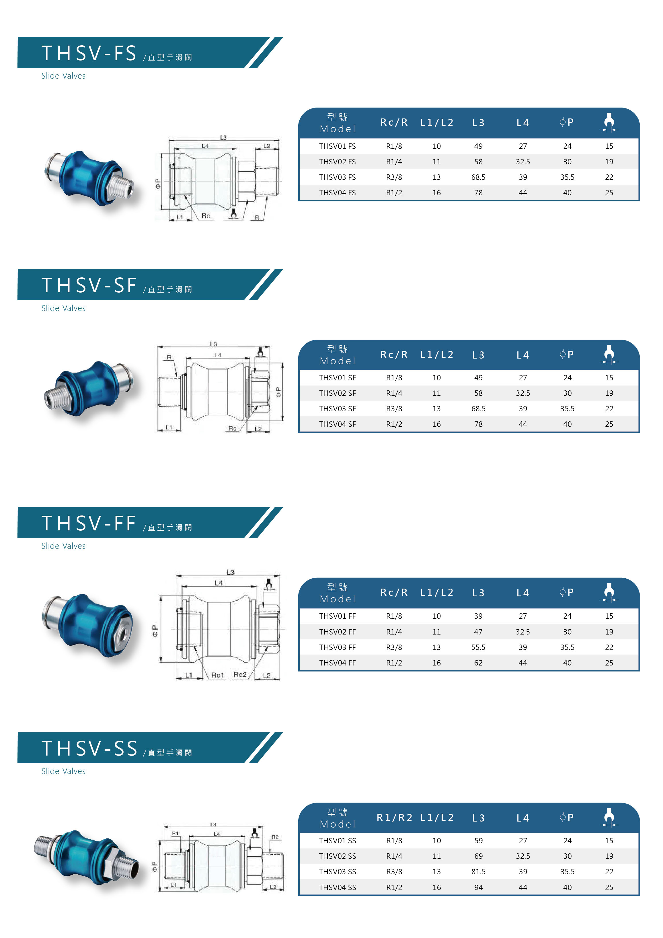滑動閥 Slide Valves